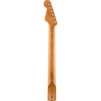 Fender Roasted Maple Stratocaster® Neck, 22 Jumbo Frets, 12", Flat Oval Shape image 2