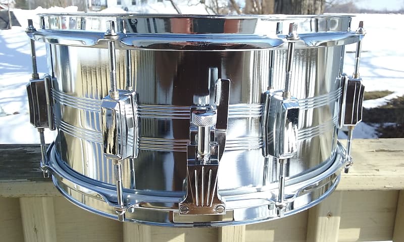 Tama 7006 Swingstar 6.5x14" 8-Lug Chrome Steel Snare Drum 1984 - 1988 image 5