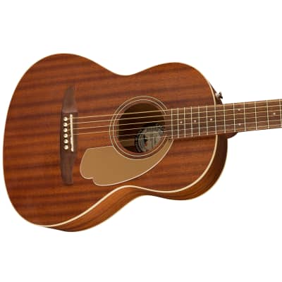 Fender Sonoran Mini Acoustic Guitar w/ Gig Bag, Walnut Fretboard, All Mahogany image 4