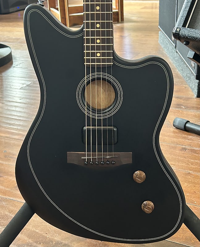Fender Acoustasonic Standard Jazzmaster  2025 - Black / 5lbs. 10.5oz. #IWF25003935 image 1