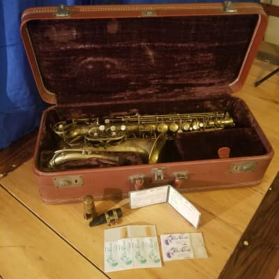 Buffet Crampon Dynaction alto saxophone 1958 Brass image 3