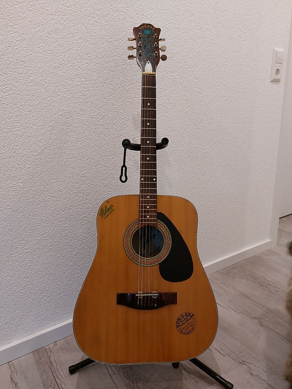 Hobner Hofner Copy Indian Vintage Jumbo Guitar From 1990
