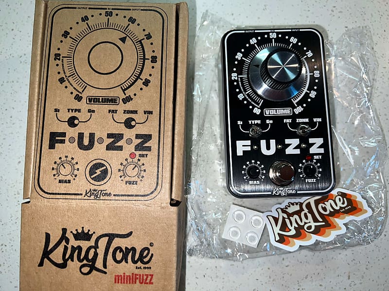 King Tone Guitar MiniFuzz V2 2022 Black Panel | Reverb