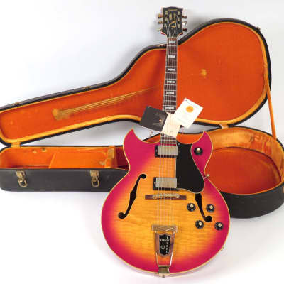 Gibson Barney Kessel Custom 1968 Sunburst ~ Hang Tags! ~ Flamed Maple ~ Original Case image 3