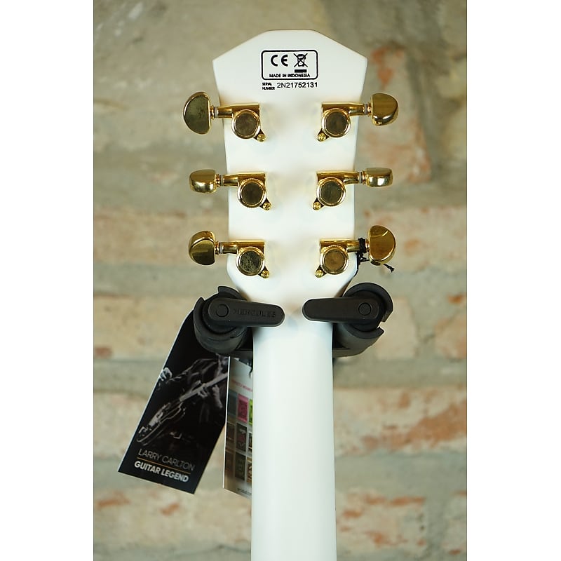 L7 白レスポール SIRE Larry Carlton L7 WH - Les Paul Style - White with Gold
