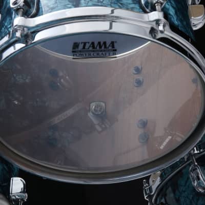 Tama WBRT10A-TQP Starclassic Walnut/Birch Duracover Wrap Rack Tom 10" x 8" - Turquoise Pearl/Chrome HW image 3