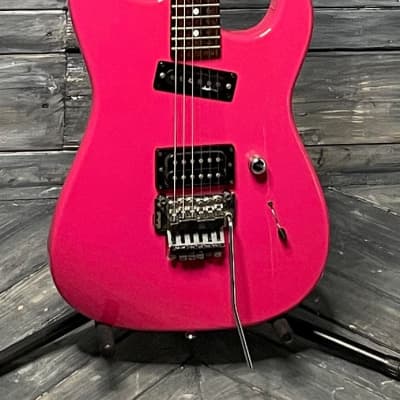 Used Charvel Charvette Electric Guitar with Gig Bag- Pink image 1