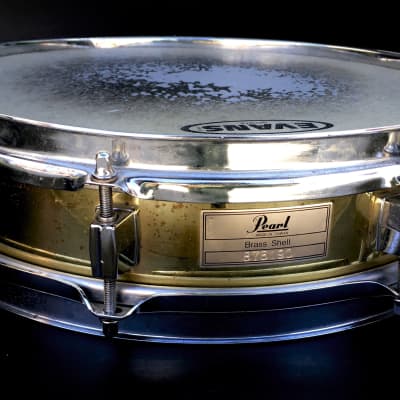 Vintage 1980's 1990's Pearl 13"X3" Solid BRASS Shell Piccolo Snare Drum As-Is Parts Repair image 1