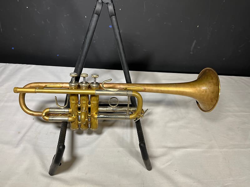 Used Raw Brass Trumpet Bach Stradivarius 229G -25H