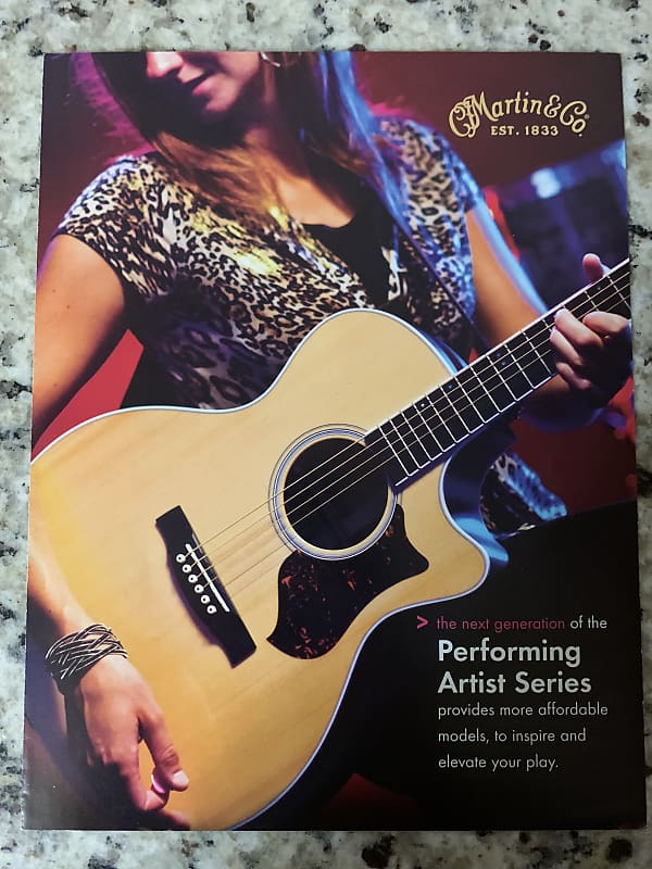 Martin Performing Artist Series Brochure 2010 DCPA3 OMCPA3 Reverb