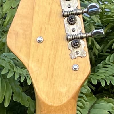 Vintage 1960s Kingston Kawai Teisco Swinga Style~S1T Hound Dog Offset Dbl Cutaway Guitar Ocean Blue All Original! ** SEE VIDEO** image 7