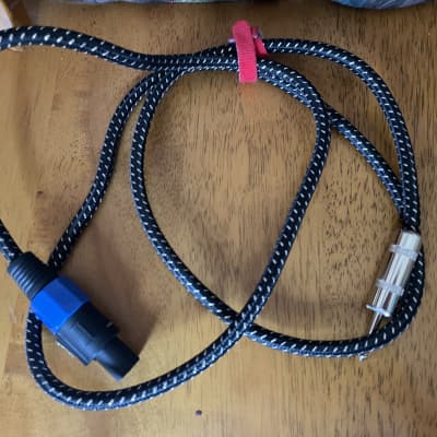 speakon to 1/4 inch 6 foot cable