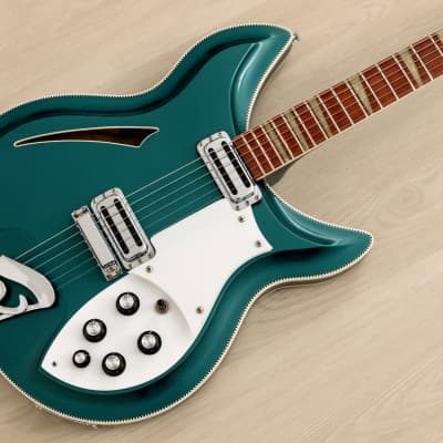1993 Rickenbacker 381V69 Turquoise Custom Color Electric Guitar w/ Hangtags & Case for sale