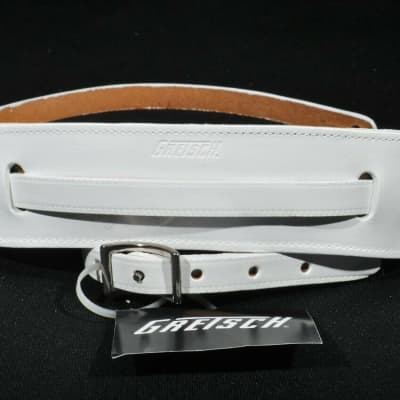 Gretsch Skinny Leather Guitar Strap White New image 1