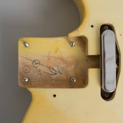 Fender Telecaster Solid Body Electric Guitar (1966), ser. #132499, original black tolex hard shell case. image 15