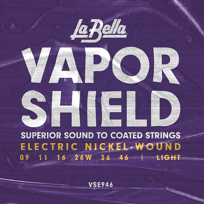 LA BELLA La Bella Vapor Shield | Muta di corde per chitarra elettrica - packaging borsa VSE946-BORSA Scalatura: image 1