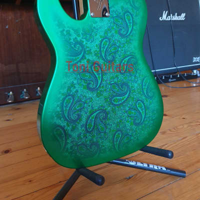 Fender Custom Shop Masterbuilt Dennis Galuszka Green Paisley Tele image 4