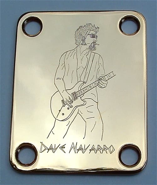 GUITAR NECK PLATE Custom Engraved Etched Fits Fender DAVE Reverb