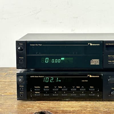 Nakamichi R-1 AM/FM Stereo Receiver & CP-1 CD/Cassette Combo Player 1990's - Black image 2