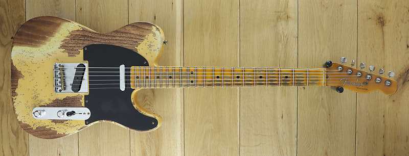 Fender Custom Shop 52 Tele Super Heavy Relic Aged Nocaster Blonde R130263 image 1