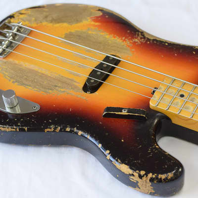 Shabat Panther STP Bass 3-Tone Sunburst MN image 10