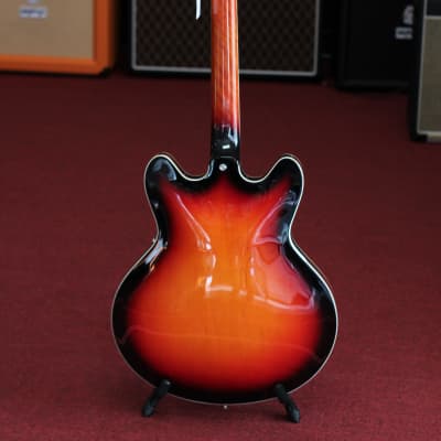 Vox Bobcat S66 Semi-Hollow Electric Guitar - Sunburst image 12