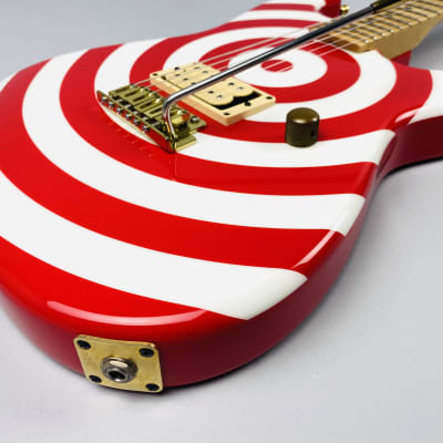 Charvel Retro Bullseye-Limited-You can't stop rock-n-roll! 2004 Red/White image 2