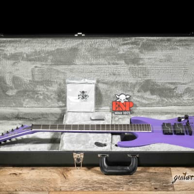 ESP LTD SC-607 Stephen Carpenter 7-String Baritone Guitar w/ Case – Purple Satin image 9