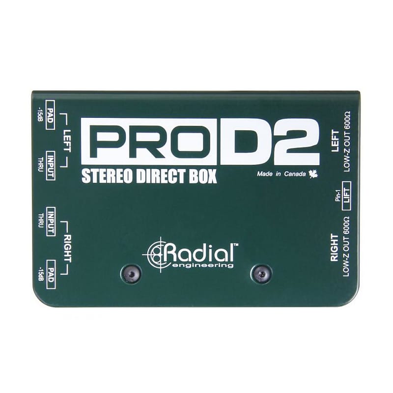 Radial ProD2 Stereo Direct Box | Reverb