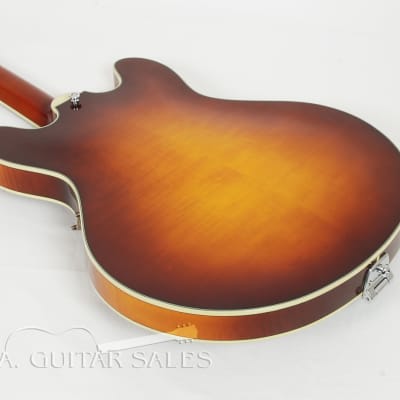Eastman T486B-GB Gold Burst Deluxe 16" Thinline With Bigsby #03189 @ LA Guitar Sales. image 4