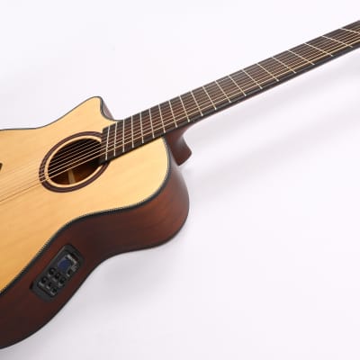 Agile Renaissance  Left Handed 8 String Fan Fret Acoustic Guitar 82730 RN EQ NA image 5