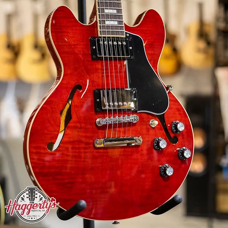 Gibson ES-339 Figured - 60s Cherry with Hardshell Case | Reverb