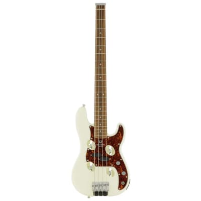 Traveler GuitarTB-4P Electric Bass Travel Guitar - Pearl White w/ Gig Bag for sale