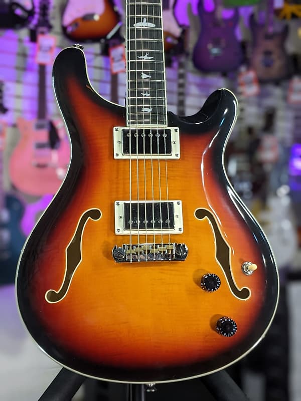 PRS SE Hollowbody II *PLEK’D & SET UP* Tri-Color Sunburst *FREE PLEK WITH  PURCHASE*! 762