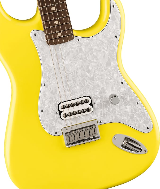 Fender - Limited Edition Tom DeLonge Signature - Stratocaster® Electric Guitar - Rosewood Fingerboard - Graffiti Yellow - w/ Deluxe Gigbag image 1
