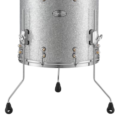 Pearl Music City Custom 16"x16" Reference Pure Series Floor Tom MOLTEN SILVER PEARL RFP1616F/C451 image 2