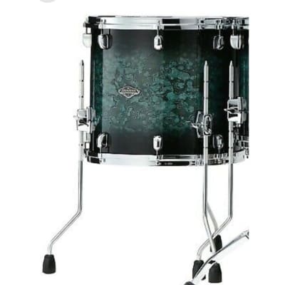 Tama Starclassic Performer Floor Tom 14x12 Molten Steel Blue Burst image 1