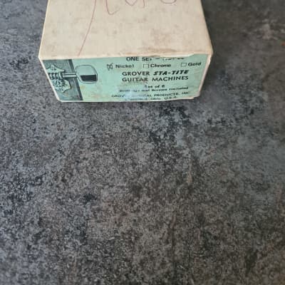 Grover Sta-Tite Open back tuners 1960s - Nickel No. 98 Original box.. PLEASE READ. image 3