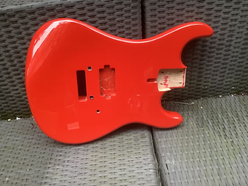 Kramer The 84 guitar body / red color | Reverb