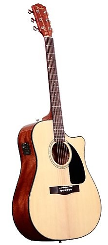 Fender CD-60CE Classic Design Acoustic/Electric with Case, Natural image 1
