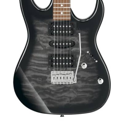 Ibanez #GRX70QATKS -Gio RX Series Electric Guitar-Transparent Black Sunburst for sale