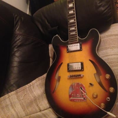 Eastwood Guitars Custom Kraft DLX Sunburst for sale