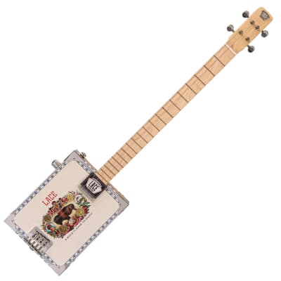 Lace Cigar Box Electric Guitar ~ 4 String ~ Buffalo Bill image 3