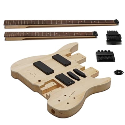 Solo DSBK-10 DIY Electric Guitar &amp; Bass Double Neck Guitar Kit image 1
