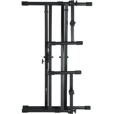 Gator Frameworks Deluxe 2-Tier X-Style Keyboard Stand (Black) image 2