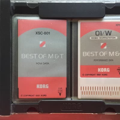 KORG コルグ 拡張データカード XSC-1S BEST OF M & T 送料込 KORG 01/W用追加音色カード XSC-1S Best of M&T 中古