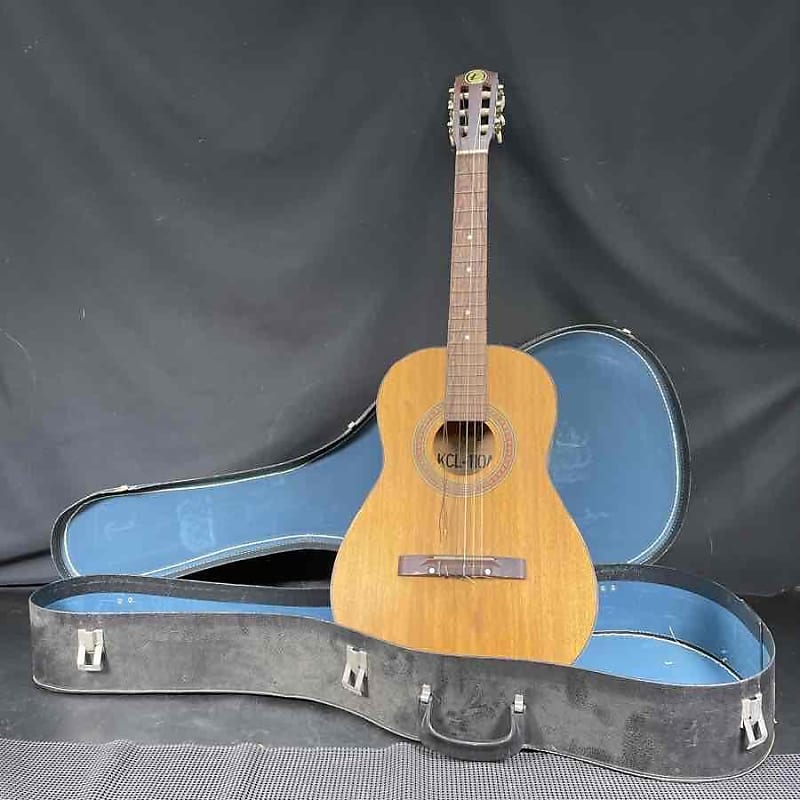 Vintage 1970's Kay KCL 110 Classical Acoustic Guitar W/ Case Reverb