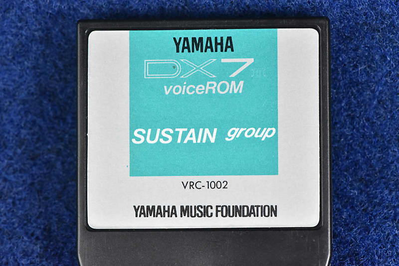 YAMAHA DX7 II Voice ROM VRC-1002 SUSTAIN Group In Excellent