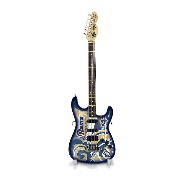 Woodrow Los Angeles Rams 10“ Collectible Mini Guitar image 1