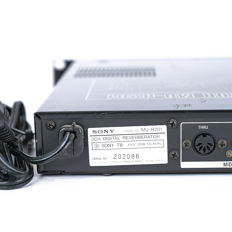 Sony MU-R201 MUR201 MU R201 Stereo Digital Reverb Rack Mount